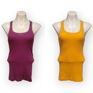 Lot Of 2 Mudd Vintage Medium Racerback Tank Tops